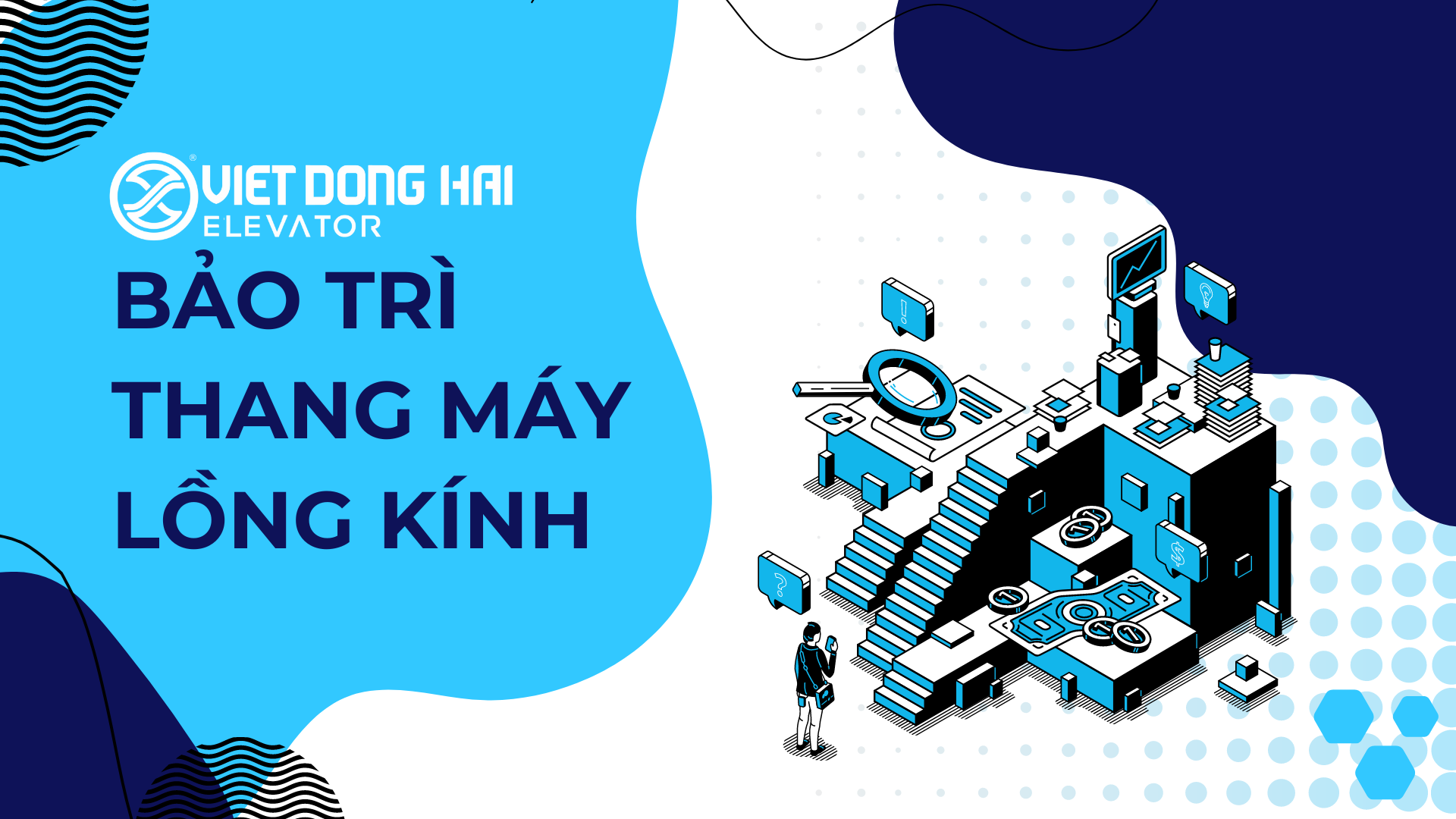 Lưu ý trong bảo trì thang máy lồng kính